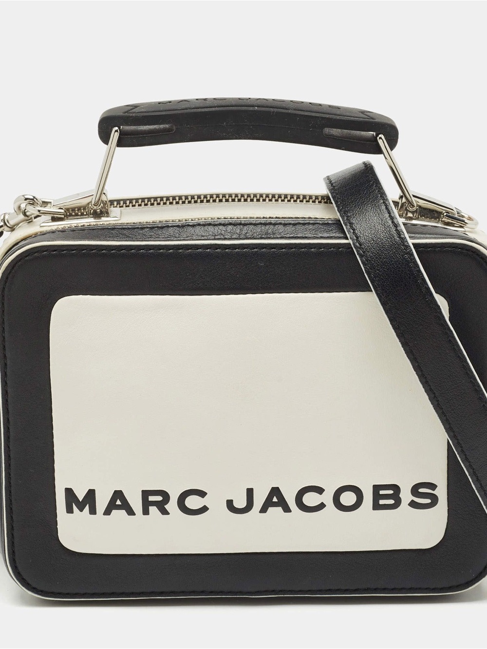 Marc Jacobs Black & White Box Bag Crossbody Handbag
